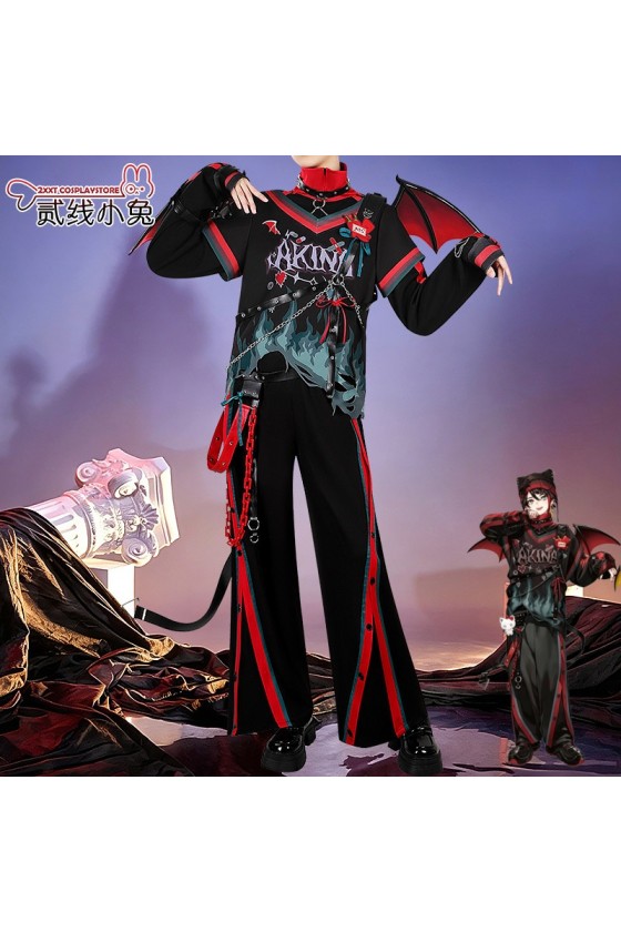 2XXT Cosplay Vtuber Virtual YouTuber Saegusa Akina Devil's Nightmare Cosplay Costume